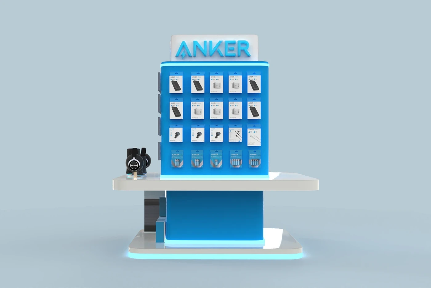 Anker retail display design